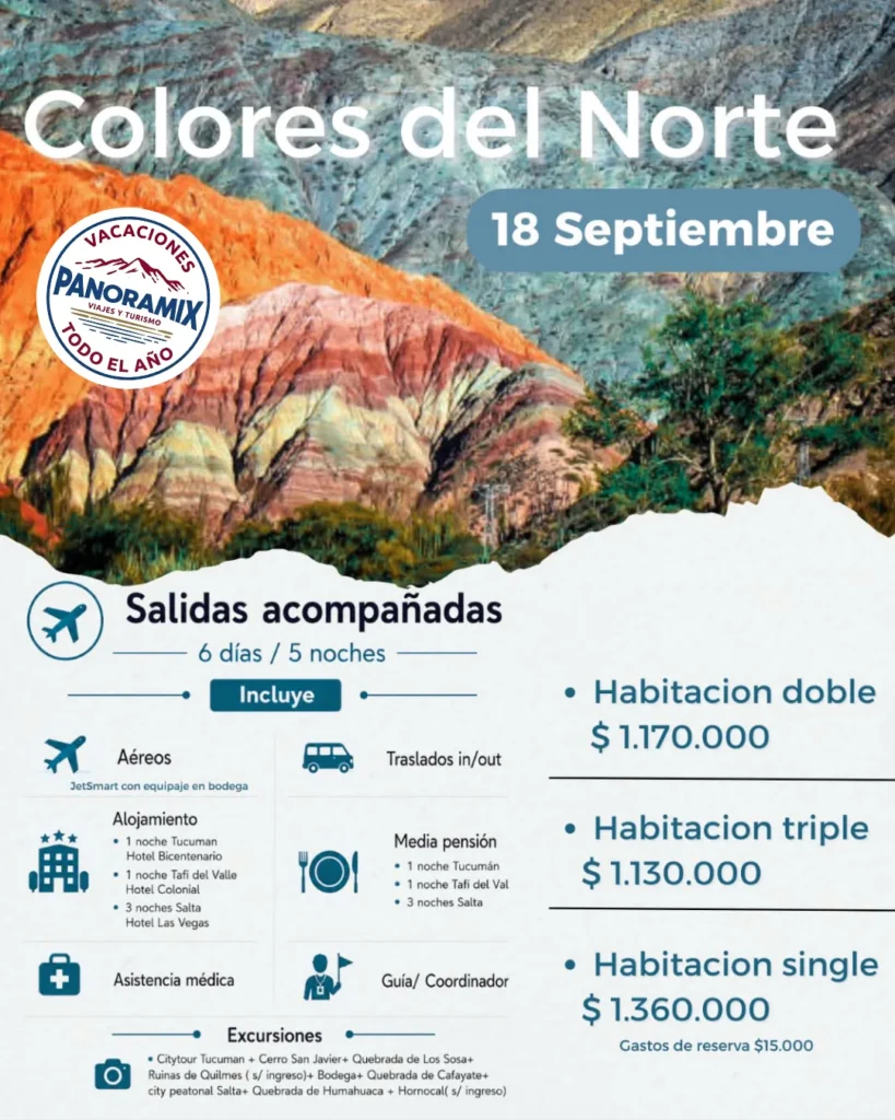 Argentina 5 rumbos colores